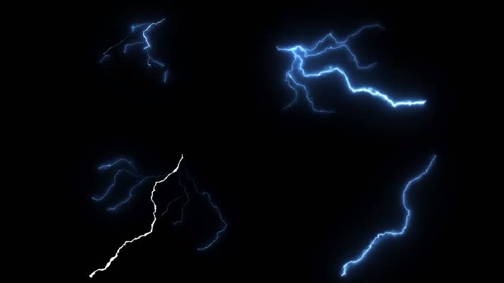  多风格闪电特效视频素材