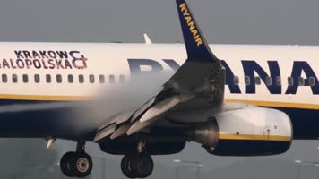 4K民航客机起飞降落机场航班实拍视频素材包