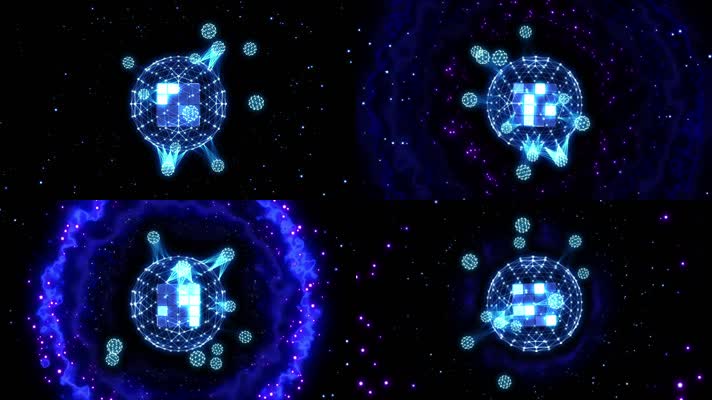 立体心星球全息图网格