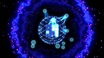 立体心星球全息图网格