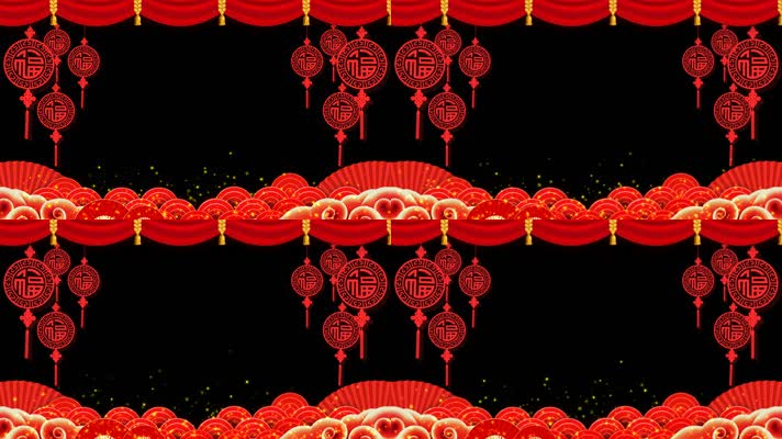 新年边框循环通道