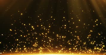 4K金色粒子上升视频