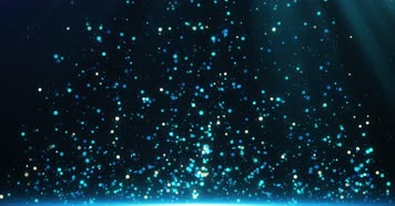 4K蓝色粒子上升视频