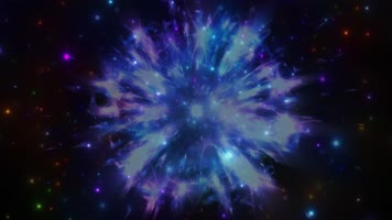 4K时间塌缩星光粒子动态背景