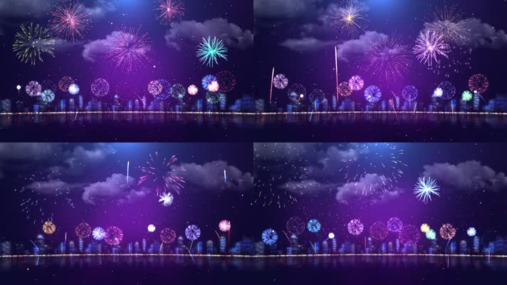 城市烟花(循环)