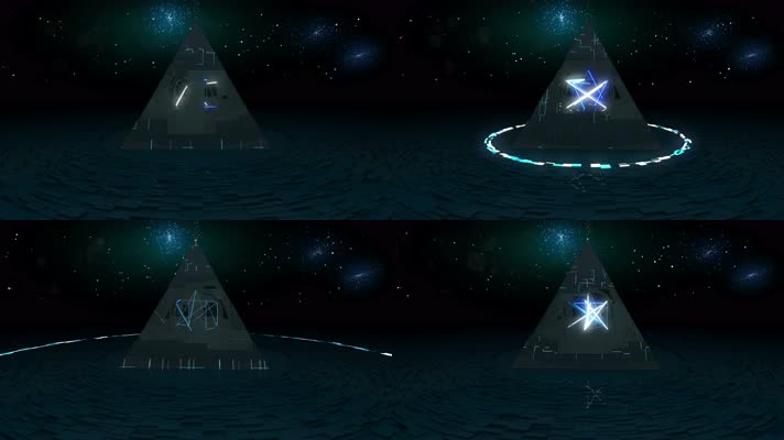 【4K】霓虹金字塔