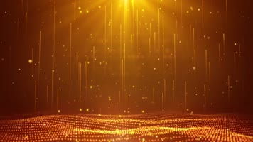 金色颁奖光效背景循环