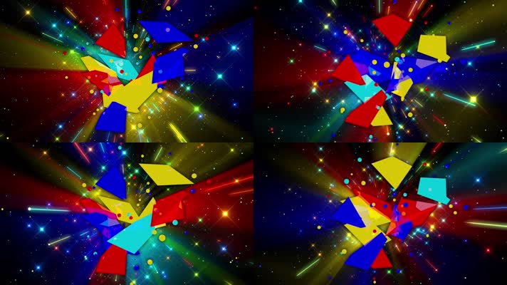 彩色碎片VJ背景