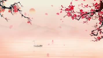 芒种歌曲水墨配乐背景