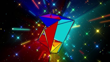 彩色碎片VJ背景