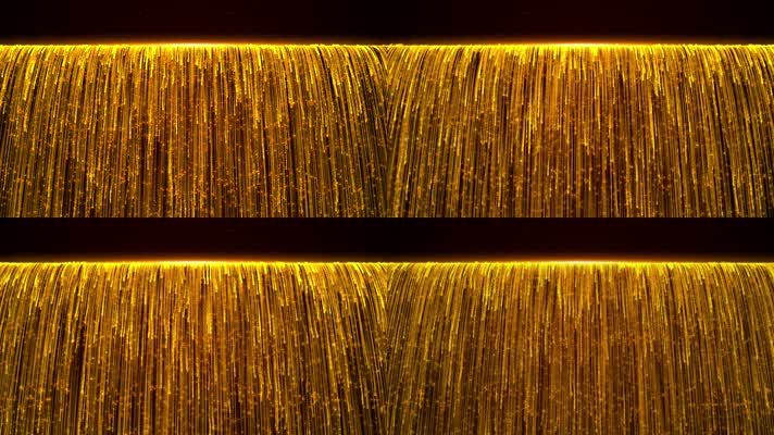 【原创】金色粒子瀑布
