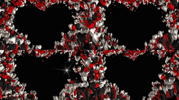 【4K】爱心边框(带透明通道)