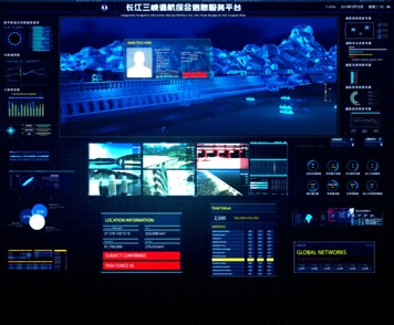 科技大屏大数据信息可视化hud