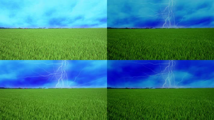 打雷闪电雷雨天气候恶劣极端天气农业科技
