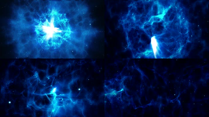 原创星云旋转粒子LED舞台背景