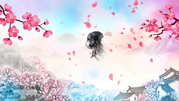 《问花》歌曲舞台背景