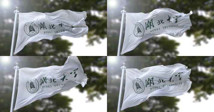 【4K】校旗·湖北大学