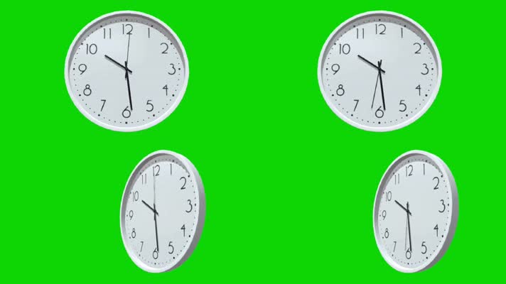 绿屏幕抠像钟表