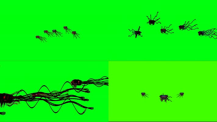 绿屏幕抠像机器水母