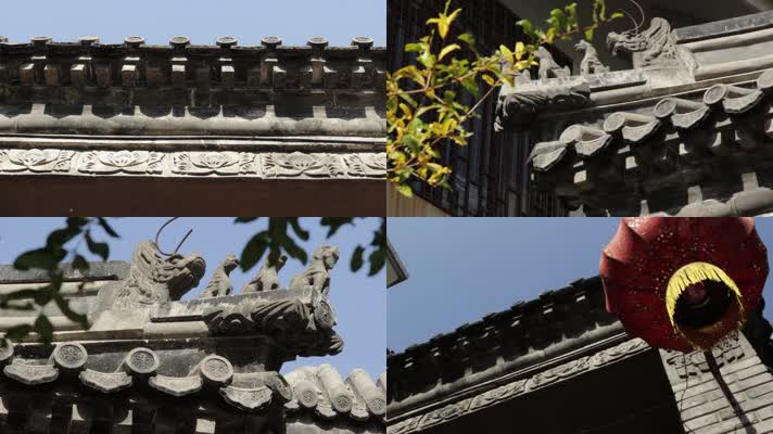 明清门楼建筑特写 卞家大院门楼