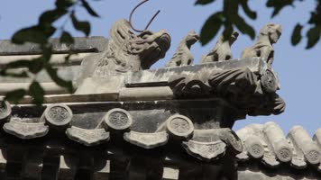 明清门楼建筑特写 卞家大院门楼