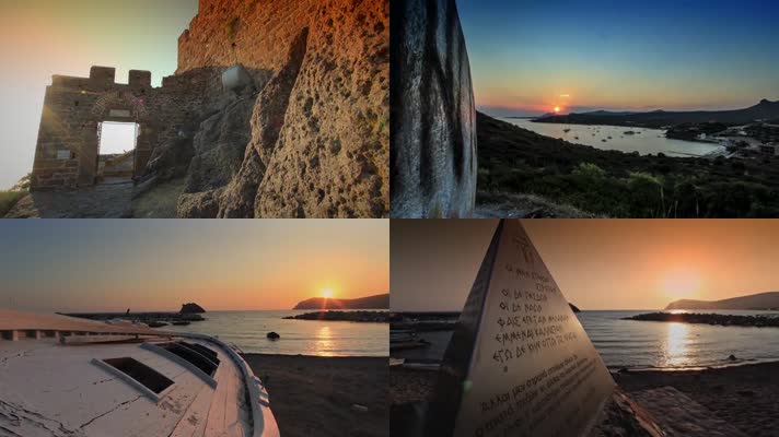 希腊海岸风景旅游宣传片延时拍摄