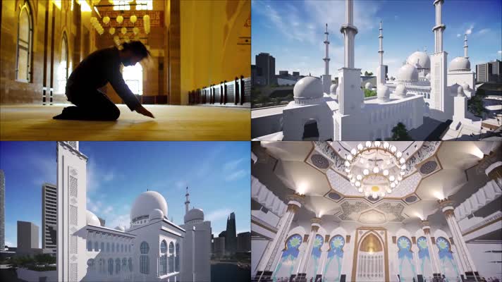 伊斯兰教宗教建筑三维漫游动画