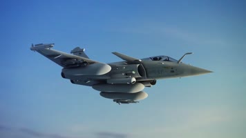 战斗机雷达扫描锁定空战航空科技3D动画