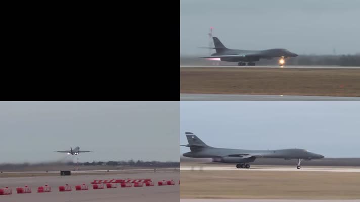 轰炸机起飞加力空军基地