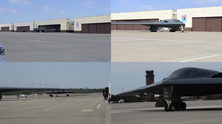 空中堡垒B2战略轰炸机美国军方军事力量展