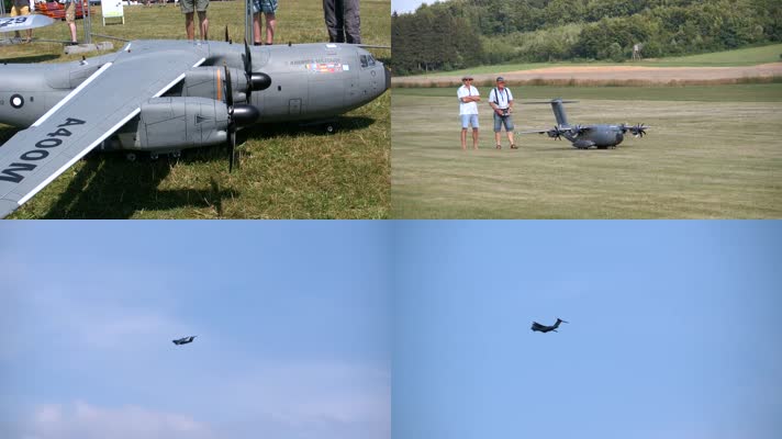 航模展示军用运输机飞机模型