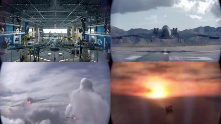 科幻隐形战机科技研发军工生产