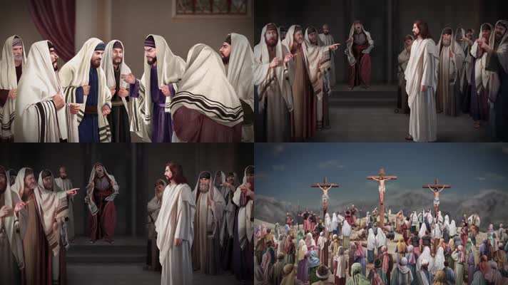 耶稣基督教宗教三维动画
