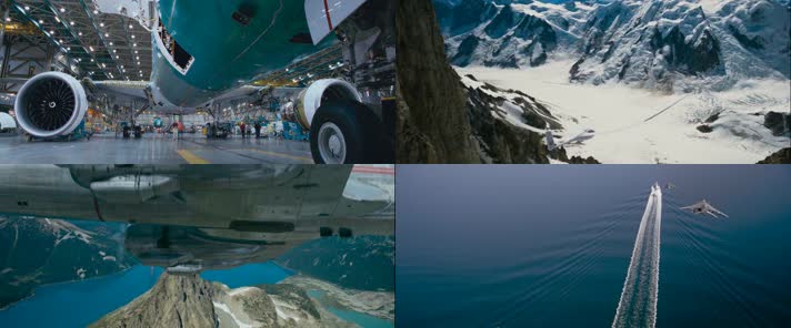 航空飞行器飞机飞行航空科技发展企业宣传