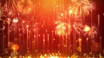 粒子烟花喜庆背景循环