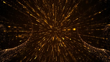 金色粒子中心喷射