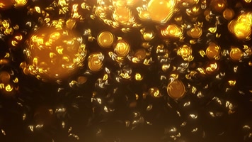 4K梦幻液体粒子下落视频