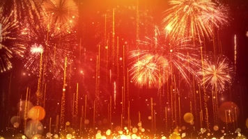 喜庆烟花过年背景循环