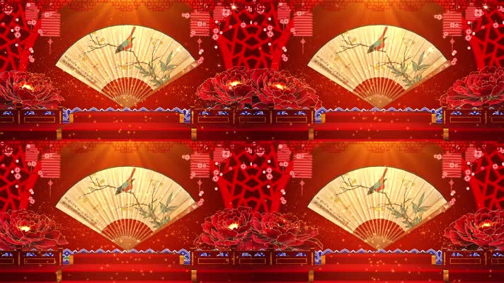 戏曲舞台演出背景循环