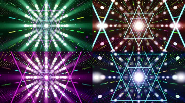 动感霓虹灯时尚VJ背景循环