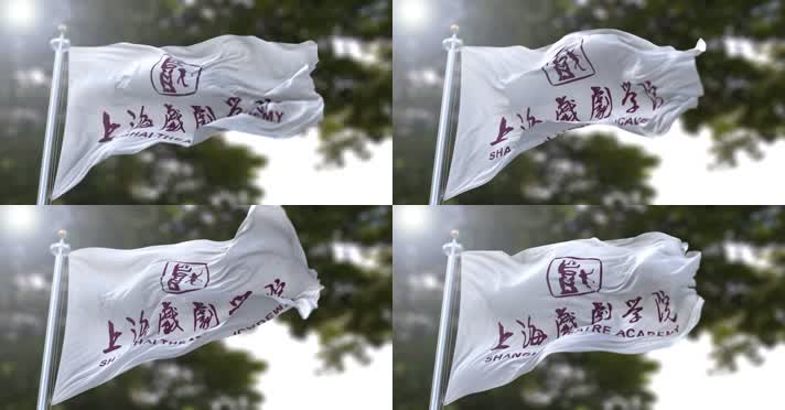 【4K】校旗·上海戏剧学院C