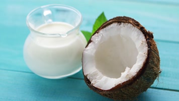 4K超清椰子奶特写镜头