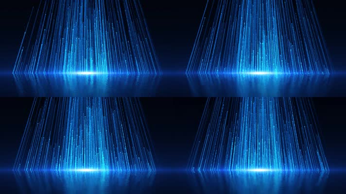 大气蓝色粒子舞台