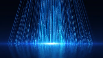 大气蓝色粒子舞台