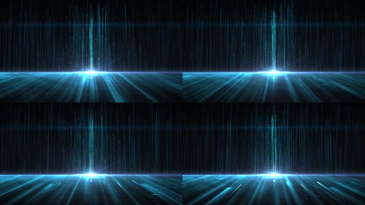 大气蓝色粒子上升