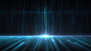 大气蓝色粒子上升