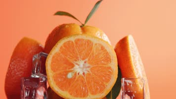 4K橙子水果产品超清视频实拍素材