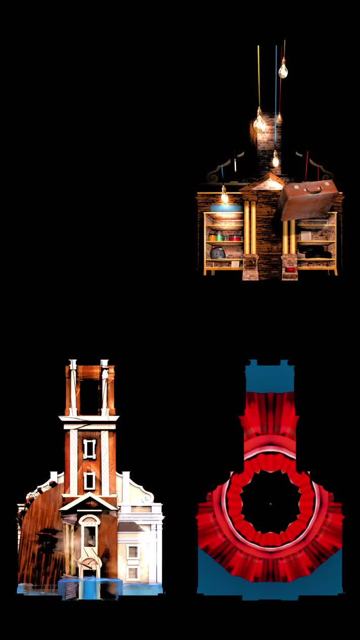 建筑3D mapping全息投影动画