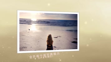 金色婚礼写真宣传展示 