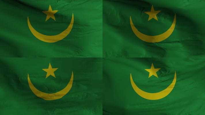 【4K】毛里塔尼亚国旗